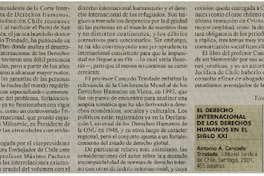 El Derecho Intervacional de los Derechos Humanos en el Siglo XXI