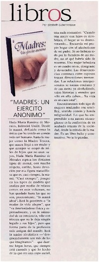 "Madres : Un ejército anónimo"