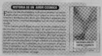 Historia de un amor cosmico