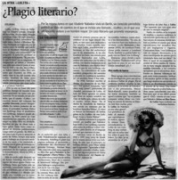 Plagio literario?