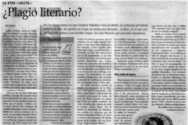 Plagio literario?