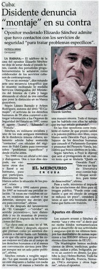 Disidente denuncia "montaje" en su contra