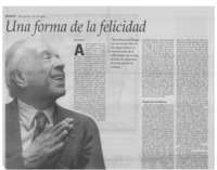Una forma de la felicidad