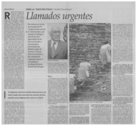 Llamados urgentes