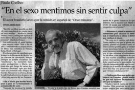 En el sexo mentimos sin sentir culpa"