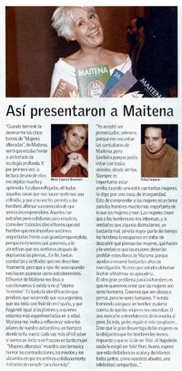 Así presentaron a Maitena
