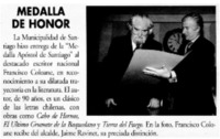 Medalla de honor.