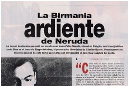 La Birmania ardiente de Neruda
