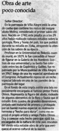 Obra de arte poco conocida