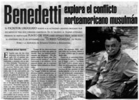 Benedetti explora el conflicto norteamericano musulmán