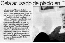 Camilo José Cela acusado de plagio en España