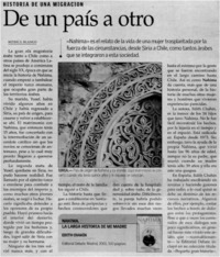 Historia de una migración, de un país a otro