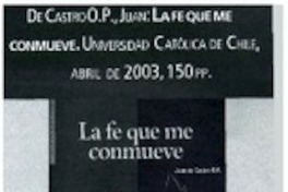 La fe que me conmueve