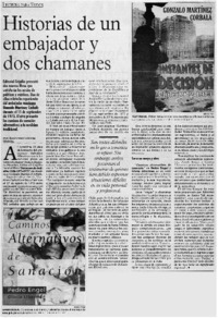 Historias de un embajador y dos chamanes