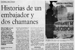 Historias de un embajador y dos chamanes