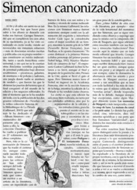 Simenon canonizado