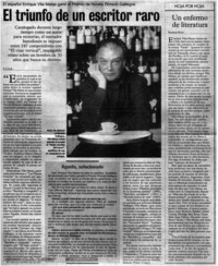 El triunfo de un escritor raro