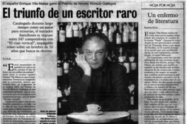 El triunfo de un escritor raro