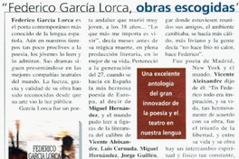 Federico García Lorca, Obras escogidas"