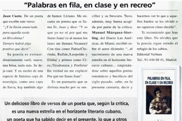 Palabras en fila, en clase y en recreo"