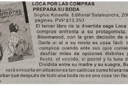 Loca por las compras prepara su boda