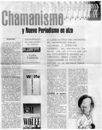 Chamanismo y nuevo periodismo en alza