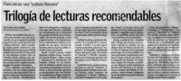 Trilogía de lecturas recomendables