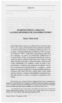 Mi reino por el caballo : las dos memorias de Lisandro Otero