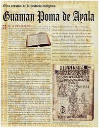 Guaman Poma de Ayala.