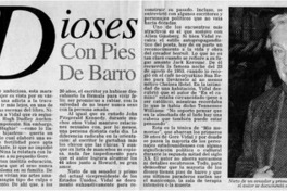 Dioses con pies de barro.