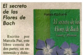 El Secreto de las flores de Bach.