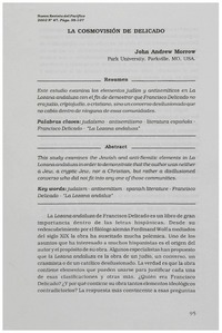 La cosmovisión de Delicado