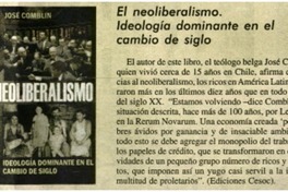 El neoliberalismo. Ideología dominante en el cambio de siglo.