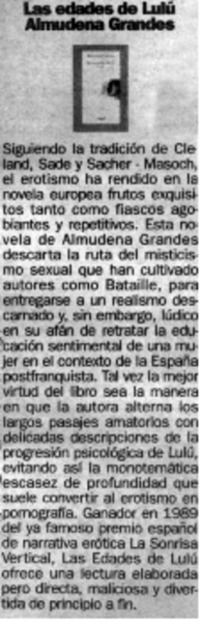 Las edades de Lulú .