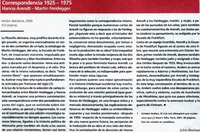 Correspondencia 1925-1975