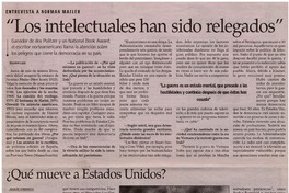 Los intelectuales han sido relegados"