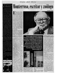 Monterroso, escritor y zoólogo