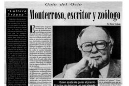 Monterroso, escritor y zoólogo