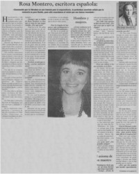 Rosa Montero, escritora española