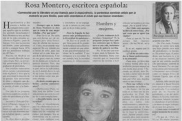 Rosa Montero, escritora española
