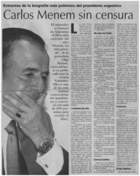 Carlos Menem sin censura.