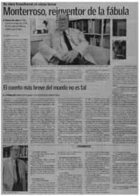 Monterroso, reinventor de la fábula