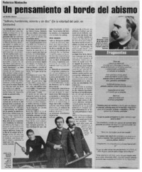 Un pensamiento al borde del abismo