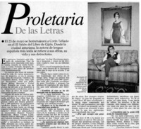 Proletaria de las letras