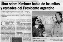 Libro sobre Kirchner habla de los mitos y verdades del Presidente argentino