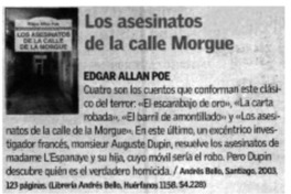 Los asesinatos de la calle Morgue