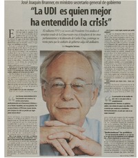 La UDI es quien mejor ha entendido la crisis"