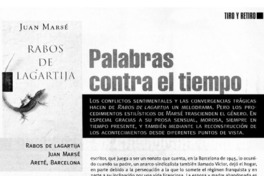 Palabras contra el tiempo