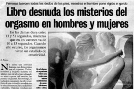 Libro desnuda los misterios del orgasmo en hombres y mujeres
