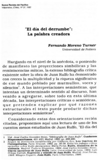 "El Día del derrumbe": La palabra creadora